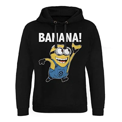 Image of MINIONS Officially Licensed Banana! Epic Hoodie (Black), S