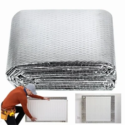 Image of Trendi Radiator Reflective Foil Insulation Energy Saving Heat Reflector, Cut to Size for All Radiators, Reduces Loss &amp; Lowers Bills (0.6m x 5m)