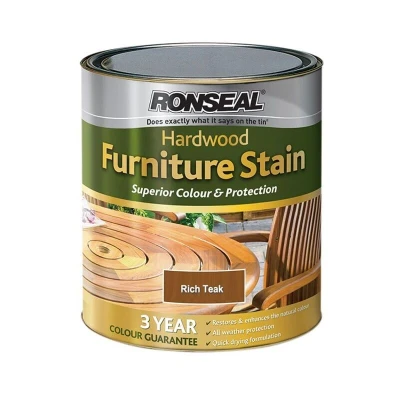 Image of Ultimate Protection Hardwood Garden Furniture Stain Rich Teak 750Ml