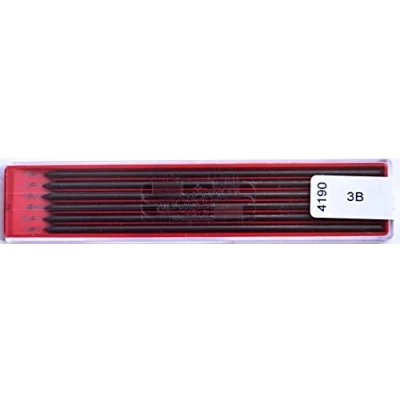Image of KOH I NOOR 4190 set of 6 graphite mines for mechanical pencil diameter 2.5 mm hardness 3B