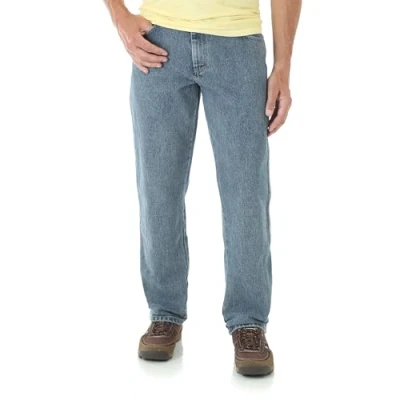 Image of Wrangler Men&#039;s Relaxed Fit Jean, Grey Indigo, 52W / 30L