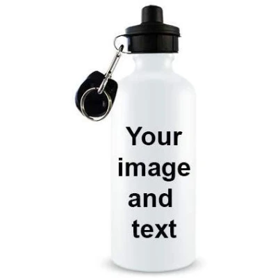 Image of Getagift Personalised with your own image and text themed 500 ml Water Bottle Gift Back to School Christmas, Mother Day, Fathers Anniversary, Birthday Idea