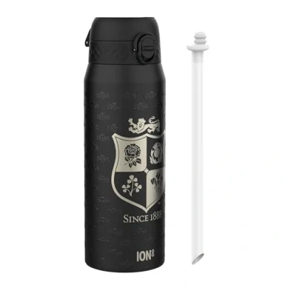 Image of ION8 Thermal Water Bottle 750ml/24oz Leak Proof &amp; BPA Free Insulated Drinking Bottle, Triple Lock Lid to Prevent Spills, Vacuum Stainless Steel, British Irish Lions Nothing Like The