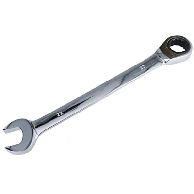 Image of AB Tools 22mm Ratchet Combination Spanner Metric Wrench 72 Teeth Ring Open Ended