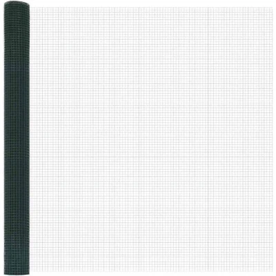 Image of vidaXL Welded Wire Fence Green 1.6 x 10 m Steel