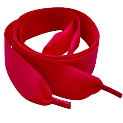 Image of My Ribbon laces 85cm/ 33&quot; Long Bright Pink Flat Satin Shoelaces for Adult &amp; Kids Trainers, Sneakers, Shoes, Boot shoe