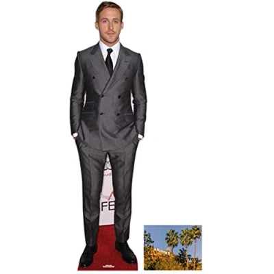 Image of Fan Pack Ryan Gosling Lifesize Cardboard Cutout/Standee Includes 8X10 (25X20Cm) Star Photo