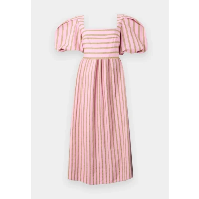 Image of Stine Goya SOFT Blouson Sleeve MIDI Dress Day dress, Women&#039;s, Size: XL, Light pink