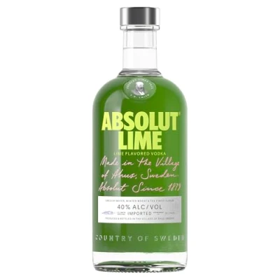 Image of Absolut Lime Flavoured Swedish Vodka, 70 cl
