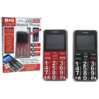 Image of PMS 2ASSTD LRG DIGIT SOS PHONE IN OPEN FRONT PVC CTD WDW BOX