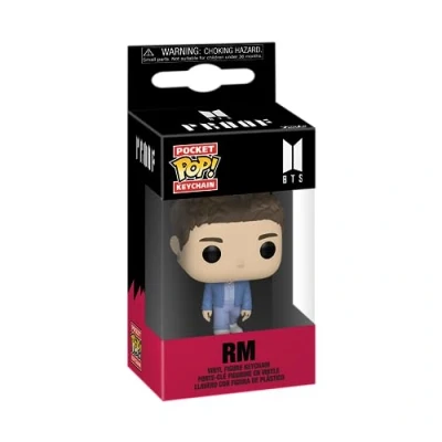 Image of Funko Pop! Keychain: BTS RM Novelty Keyring Collectable Mini Figure Stocking Filler Gift Idea Official Merchandise Music Fans Backpack Decor