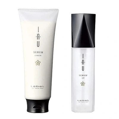 Image of Lebel IAU Serum Cream 200ml &amp; Oil 100ml Set (Green Tea Set)