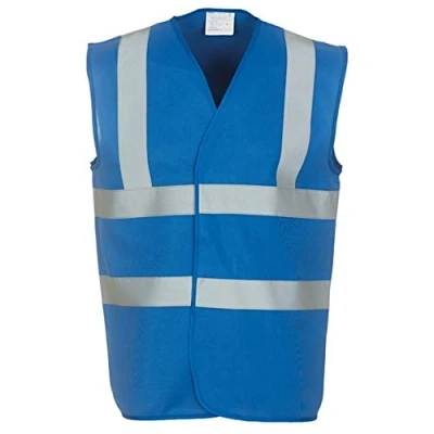 Image of Yoko Unisex Premium Hi Vis Waistcoat Vest / Jacket (M) (Sapphire)