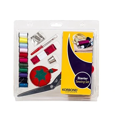 Image of Korbond Beginner Sewing Set 21 Piece Essential Accessories for Crafting and Repair Hand
