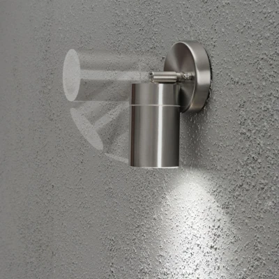 Image of Konstsmide New Modena outdoor wall light, stainless steel