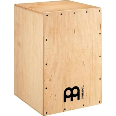 Image of Meinl Percussion Headliner Cajon Instrument Compact Drum Box with Snare and Bass Sound Playing Surface Baltic Birch (HCAJ100NT)