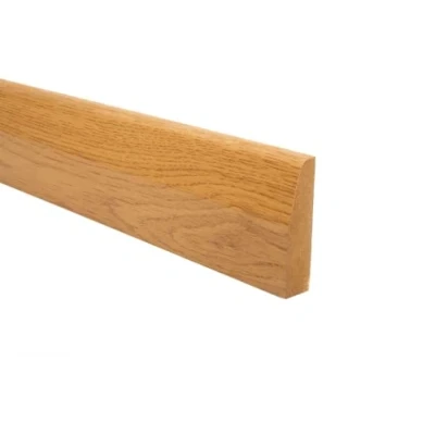 Image of eXtreme Chamfered Wood Skirting Board Easy to Fit Durable and Authentic Roomline Skirtingboard 3 Colours &amp; 2 Widths 1.2m Lengths (70mm Oak)