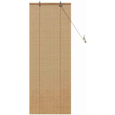 Image of vidaXL Window Blinds &amp; Shades Light Brown 60 x 160 cm Bamboo