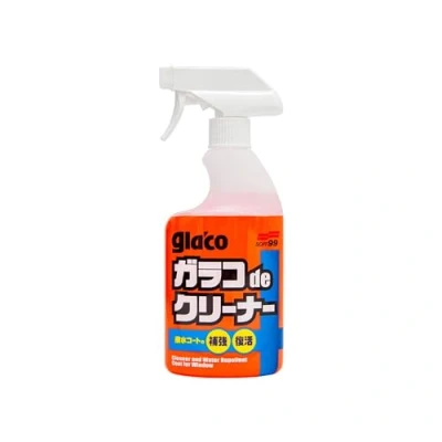 Image of SOFT99 Glaco de Cleaner 400 ml All Purpose Glass Cleaning Agent Car Spray Coating Booster with Hydrophobic Additive Water Repellent Liquid Wiper