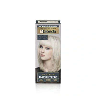 Image of Jerome Russell Bblonde Maximum Colour Ice Blonde Toner Non Permanent Hair for Pre Lightened &amp; Naturally Hair, Cool Dye with No Ammonia/Peroxide, Lasts up to 8 Washes, 75ml