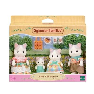 Image of Sylvanian Families 5738 Latte Cat Family Dollhouse Playsets