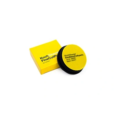 Image of Koch Chemie Fine Cut Pad Medium Abrasive Sponge for Removing Moderate Weathering &amp; Scratches; Low Torsion Forces High Stability; Long Lasting Compression Hardness; Contours Easily (76mm x 23mm)
