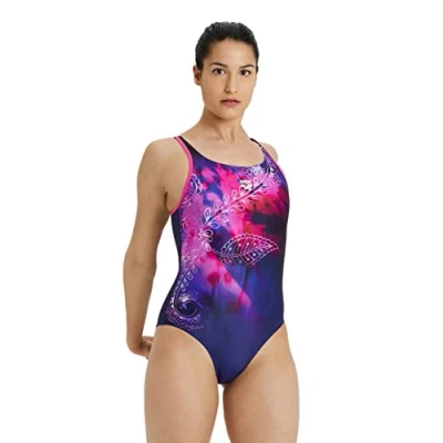 Image of Arena Women&#039;s Swimsuit 005136 Swimsuit, Black Martinica Multi, 32 UK
