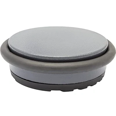 Image of WAGNER Doorstop Big Disk Color Grey Ø 98 x 30 mm, grau, Premium Buffer Made of Coated Industry Steel, Thermostatic Rubber, to be Placed on The Floor, 750 g 15519201