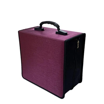 Image of Penlonda CD/DVD Case Holder Organizer Wallet Sleeves Booklet Binder,Storage 400 Capacity Disc(Rose)