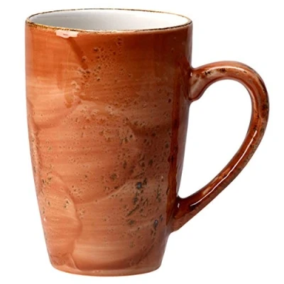 Image of Steelite Craft Quench Mug 10oz / 280ml Coffee Cup, Tea Cappuccino Mugs, Cups… (Pack of 1, Terracotta)