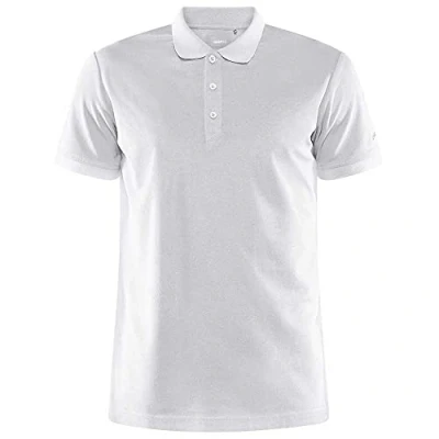 Image of Craft Mens Core Unify Polo Shirt, White, M UK
