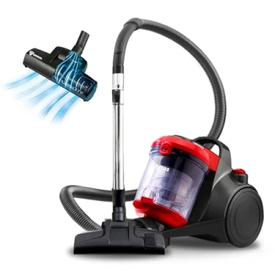 Image of Akitas C10T Turbo Pet Hair Bagless Vacuum Cleaner Cylinder 850W Cat And Dog With German Wessel Werk Large 28cm Width Spinning Brush Head