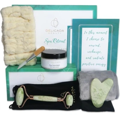 Image of Delicada Beauty Pamper Hampers For Women Relaxation Gifts Spa RETREAT Self Care Gift Set Luxury Birthdays, Sister, Friend