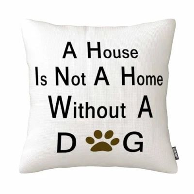 Image of GSRONY Dog Lover Throw Pillow Covers Home with A Cushion Case Decor Pillowcase 18x18 Inches