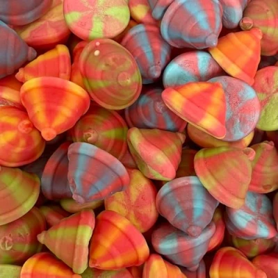 Image of Foam Spinning Tops 700g Re Sealable Pouch by The Gourmet Sweet Company