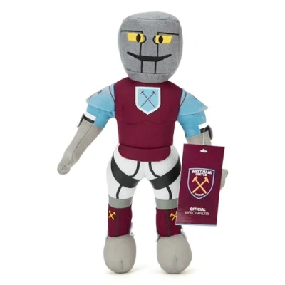 Image of West Ham United FC Official Licenced Hammerhead Mascot 30cm Collectible Soft Plush Toy for Irons and Hammers Fans of All Ages