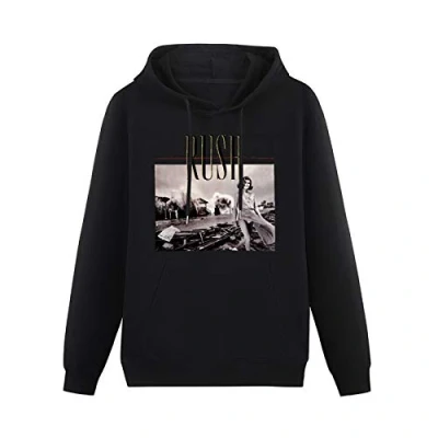 Image of Mgdk Rush Permanent Waves Hoodies Long Sleeve Pullover Loose Hoody Sweatershirt XL Black