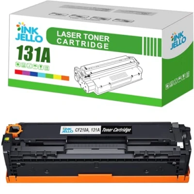 Image of InkJello Compatible Toner Cartridge Replacement for HP LaserJet Pro 200 Color M251n M251nw MFP M276n M276nw CF210A (Black, 1 Pack)
