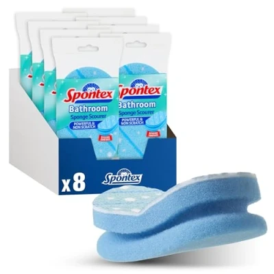 Image of Spontex Bathroom Sponge Scourer