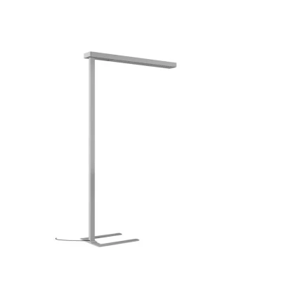 Image of Arcchio LED office floor lamp Susi, silver, aluminium, dimmable, sensor