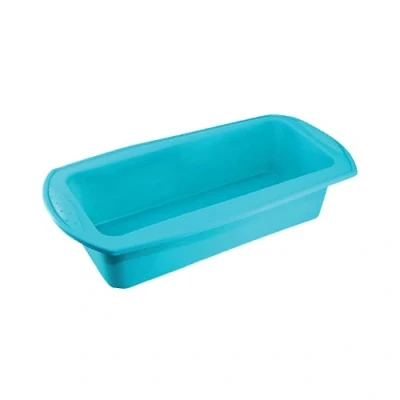Image of Silicone Loaf Tins Bread &amp; for Baking, Nonstick Cake Tin Rectangular, Mould Baking Loaves, Cakes 22x11x6 cm BPA Free Oven Safe Dishwasher (Blue)