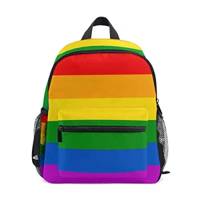 Image of BALII Rainbow Toddler Backpack Book Bag School Rucksack for Girl Boy Children