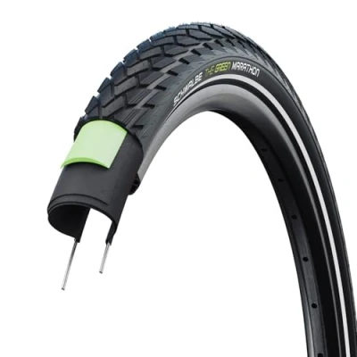 Image of Schwalbe Marathon Reflective GreenGuard Wired Tyre