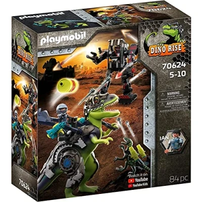 Image of Playmobil Dino Rise 70624 T Rex: Battle of the Giants, Ages 5+