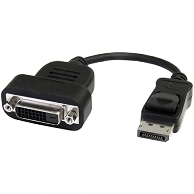 Image of StarTech.com DisplayPort to DVI Adapter Active Conversion 1920x1200 DP Single Link Converter for D Display (DP2DVIS) , Black