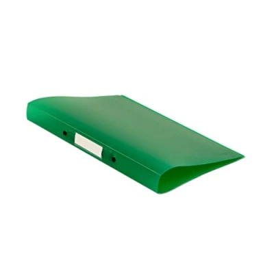 Image of Q Connect 2 Ring Binder Frosted A4 Green (25mm capacity and has a spine label)