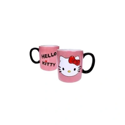 Image of FOREST Beautiful Mug with Kitty Embossed + Hello Text Pink and Red BHK06m