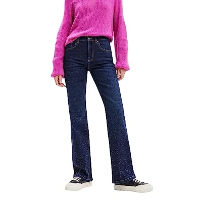 Image of Desigual Women&#039;s Denim_rem Casual Pants, Blue, 12