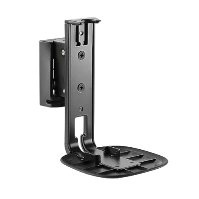 Image of RICOO Speaker Wall Mount Brackets for SONOS ONE/SONOS ONE SL, LH054 T Hi Fi Mounts with Swivel and Tilt Functionality, Multiroom Sound Systems, 1 Piece, Black