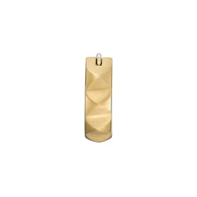 Image of Diesel Earrings for Men Steel, Length: 14.15MM, Width: 4.5MM, Height: 15.3MM Gold Stainless Steel Earrings, DX1417710